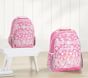 Mackenzie Pink Falling Flowers Glow-in-the-Dark Backpacks