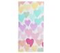 Rainbow Heart Kid Beach Towel UPF 50+