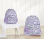 Mackenzie Lavender Zebra Glitter Backpacks