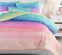 Watercolor Rainbow Ombre Comforter &amp; Sham