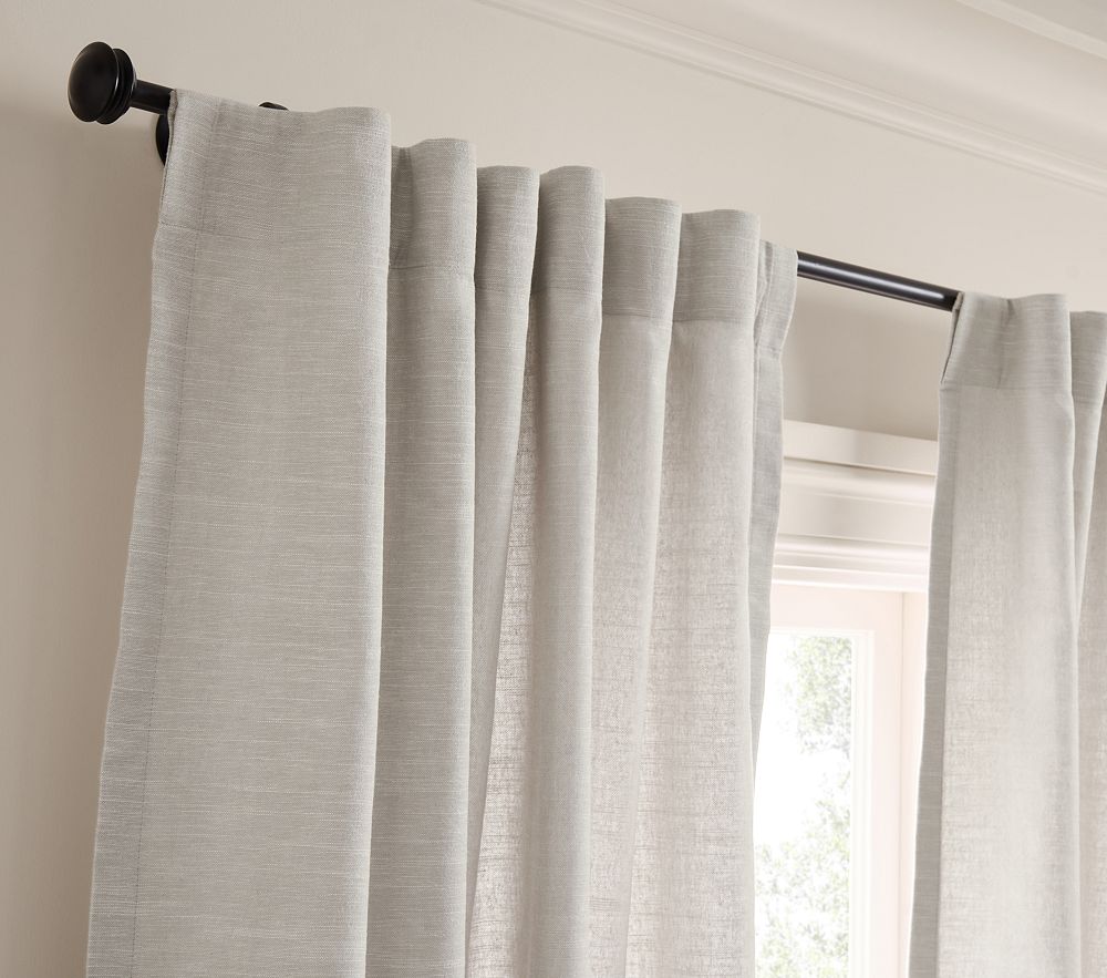 Open Box: Custom Evelyn Light Filtering Panel, Individual, 44"W x 84"L - Grey