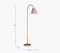 Julia Berolzheimer Ruched Linen Floor Lamp (60")