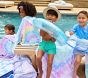 Rainbow Tie-Dye Kid Beach Hooded Towel UPF 50+