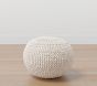 Knit Pouf Ottoman