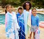 Stripe Tie-Dye Kid Beach Towel UPF 50+