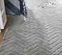 Stain-Resistant Plush Chevron Rug (7x10')