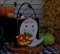 Glow-in -the-Dark Ghost Felted Halloween Treat Bag