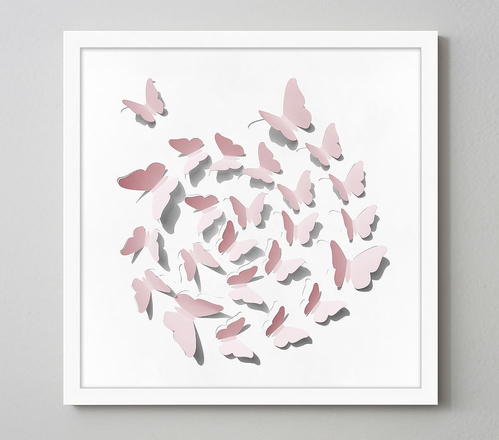 Folded Butterfly Framed Art (24&quot;)