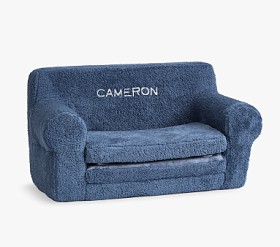 Anywhere Sofa Lounger®, Indigo Sherpa Pottery Barn Kids