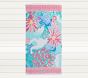 Lilly Pulitzer Unicorns In Bloom Kid Beach Towel UPF 50+