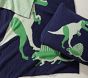 Dino Fuzzy Throw Blanket &amp; Wedge Pillow Set