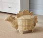 Woven Dino Shaped Lidded Storage