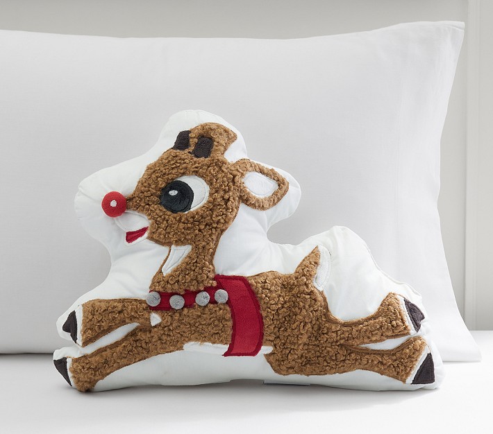 Reindeer Light Up Christmas Cushion Bug Art Christmas Cushion