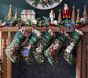 Rifle Paper Co. Nutcracker Embroidered Velvet Christmas Stocking Collection