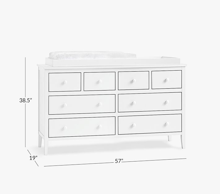 Emerson Extra Wide Changing Table Dresser Topper Pottery Barn Kids