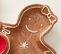 Gingerbread People Ceramic Divided Platter