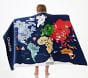 World Map Kid Beach Towel UPF 50+
