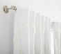 Casual Ruffle Appliqué Cotton Blackout Curtain