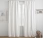 Casual Ruffle Appliqué Cotton Blackout Curtain