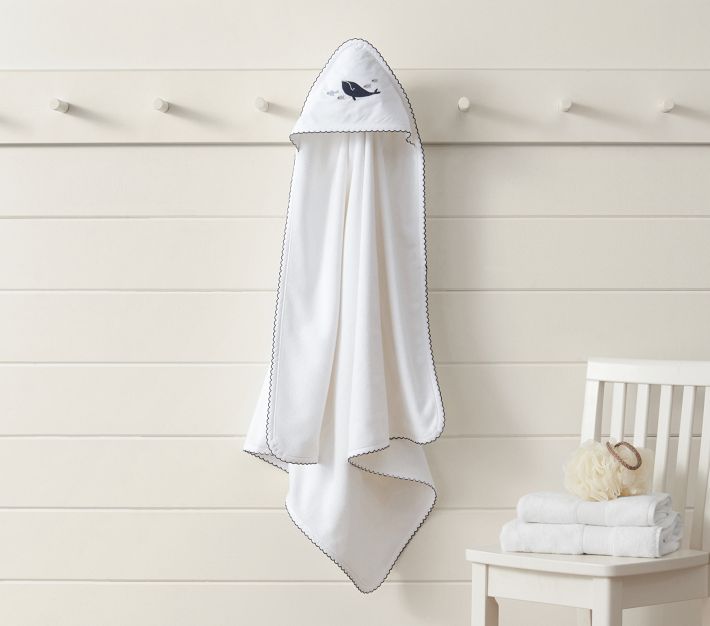 Embroidered Icon Baby Hooded Towels Pottery Barn Kids