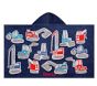 Jax Construction Kid Beach Hooded Towel UPF 50+