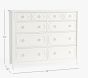 Ava Regency 10-Drawer Grand Dresser (56w x 19d&quot;)
