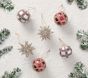 Heritage Glitter Mixed Ornaments, Set of 6