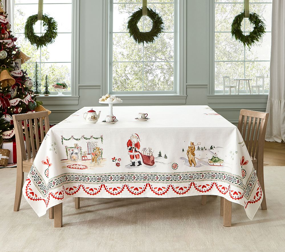 Riley Sheehey Christmas Tablecloth
