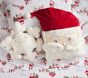 White Santa &amp; Snowflake Pillow Set