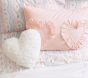 Cloud Faux Fur Heart Pillow