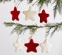 Star Felted Wool Ornaments, Set of 6