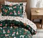 Holiday Dogs Organic Duvet Cover &amp; Shams