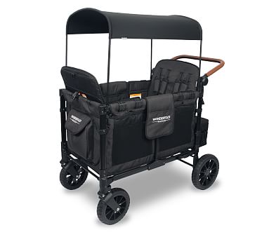 Wonderfold W4 Luxe Multifunctional Quad Stroller Wagon | Pottery