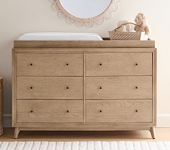 Sloan 6-Drawer Dresser & Topper Set (55w x 18d")