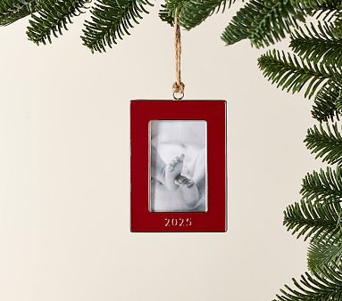 Baby's First Enamel Frame Ornament