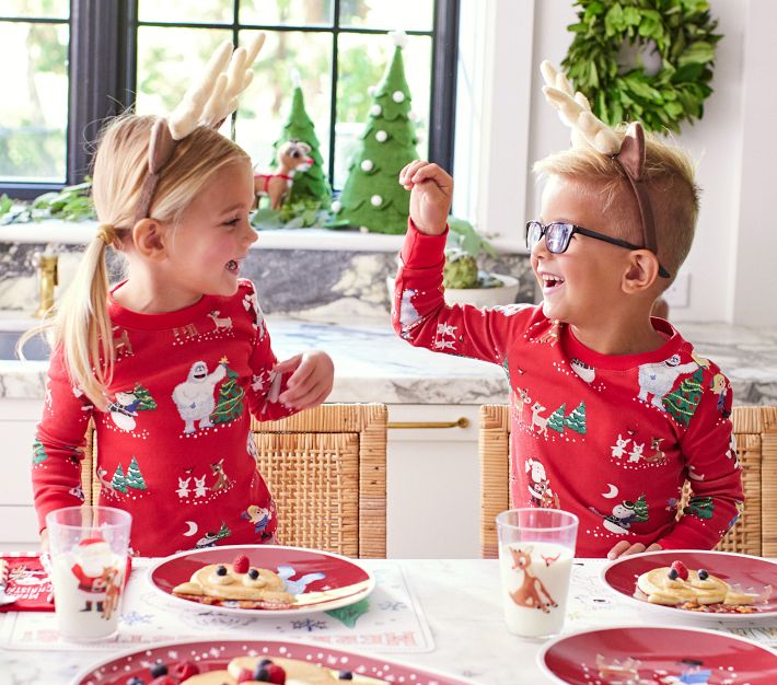 pottery barn kids クリスマス　ルドルフ　皿&タンブラーセット pottery barn kids クリスマス ルドルフ 皿&タンブラーセット