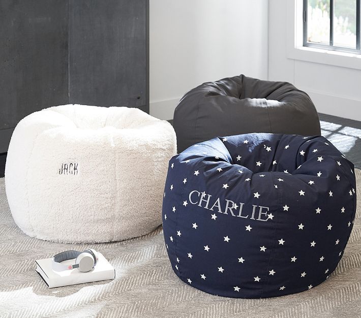 Anywhere Beanbag™, Cream Sherpa Slipcover Only Pottery Barn Kids