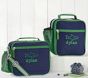 Mackenzie Navy Green Trim Solid Lunch Box