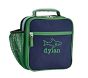 Mackenzie Navy Green Trim Solid Lunch Box