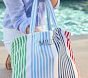 Striped Family Beach Convertible Tote/Towel