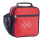 Mackenzie Red Navy Trim Solid Classic Lunch Box