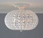 Clear Acrylic Round Flush Mount Chandelier