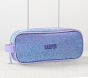 Mackenzie Lavender Aqua Ombre Sparkle Glitter Pencil Case
