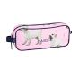 Mackenzie Pink & Navy Puppy Pencil Case