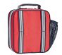 Mackenzie Red Navy Trim Solid Classic Lunch Box