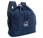 Mackenzie Solid Navy Trim Drawstring Backpack