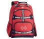 Mackenzie Red Navy Trim Solid Backpacks