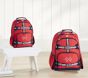 Mackenzie Red Navy Trim Solid Backpacks