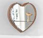 Gold Heart Shelf Mirror