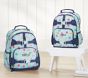 Mackenzie Aqua Funny Faces Backpacks
